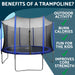 Dellonda 12ft Heavy-Duty Outdoor Trampoline with Safety Enclosure Net Dellonda - UK Camping And Leisure