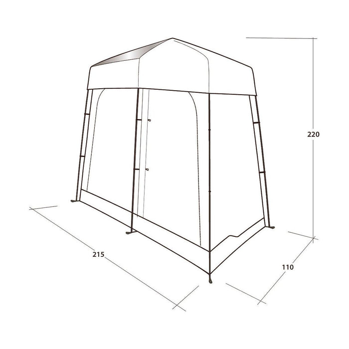 Outwell Seahaven Comfort Station Double Shower Toilet Tent Outwell - UK Camping And Leisure