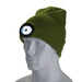 Draper Beanie Hat with Rechargeable Torch, One Size, 1W, 100 Lumens, Green 10018 Draper - UK Camping And Leisure