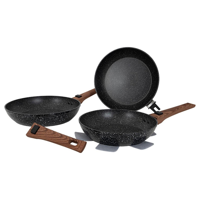 Gimex Frying Pan Set Induction 3 Pieces Gimex - UK Camping And Leisure