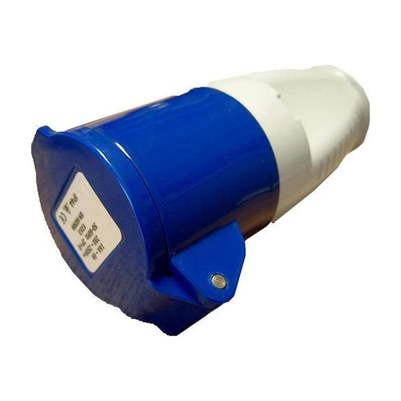 240v 3 Round Pin Mains Coupler Plug Caravan Motorhome Crusader - UK Camping And Leisure