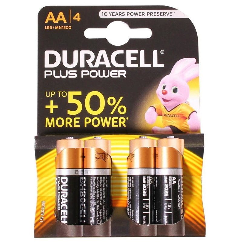 Duracell AA Battery (x4) for Long lasting Performance