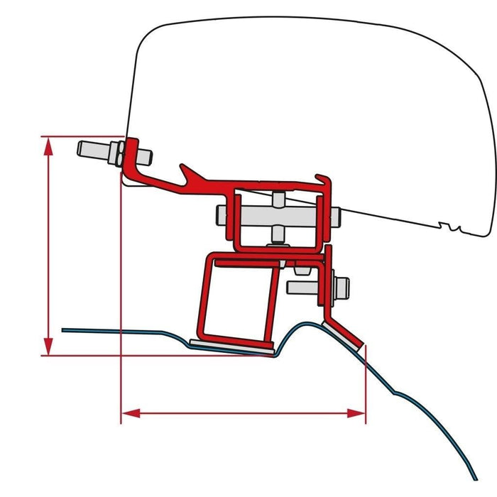 Fiamma F40 Van Adapter Kit Mercedes V Class 98655Z078 Fiamma - UK Camping And Leisure