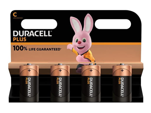 Duracell C Cell Plus Power +100% Batteries (Pack 4) Duracell - UK Camping And Leisure