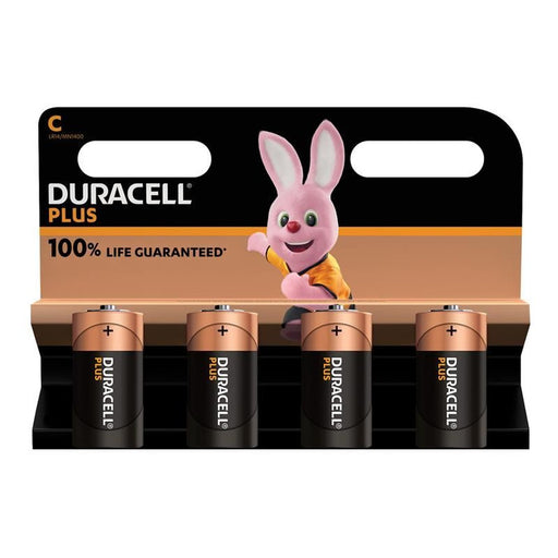 Duracell C Cell Plus Power +100% Batteries (Pack 4) Duracell - UK Camping And Leisure