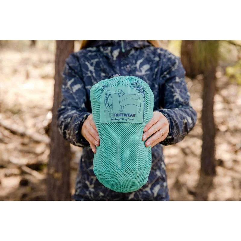 Ruffwear Dirtbag Dog Drying Towel Aurora Teal (Medium) Ruffwear - UK Camping And Leisure