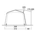 Outwell Jonesville 440SA Flex Drive-Away Awning Campervan 175 - 200 cm Outwell - UK Camping And Leisure