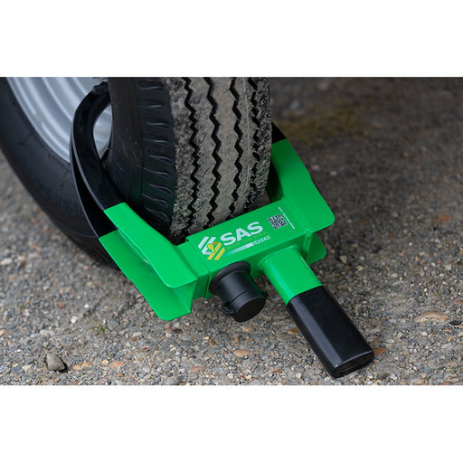 SAS SAS Green V2 Compact Wheelclamp SAS - UK Camping And Leisure