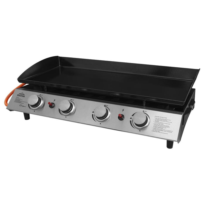 Dellonda 4 Burner 10kW Portable Gas Plancha - Stainless Steel Dellonda - UK Camping And Leisure