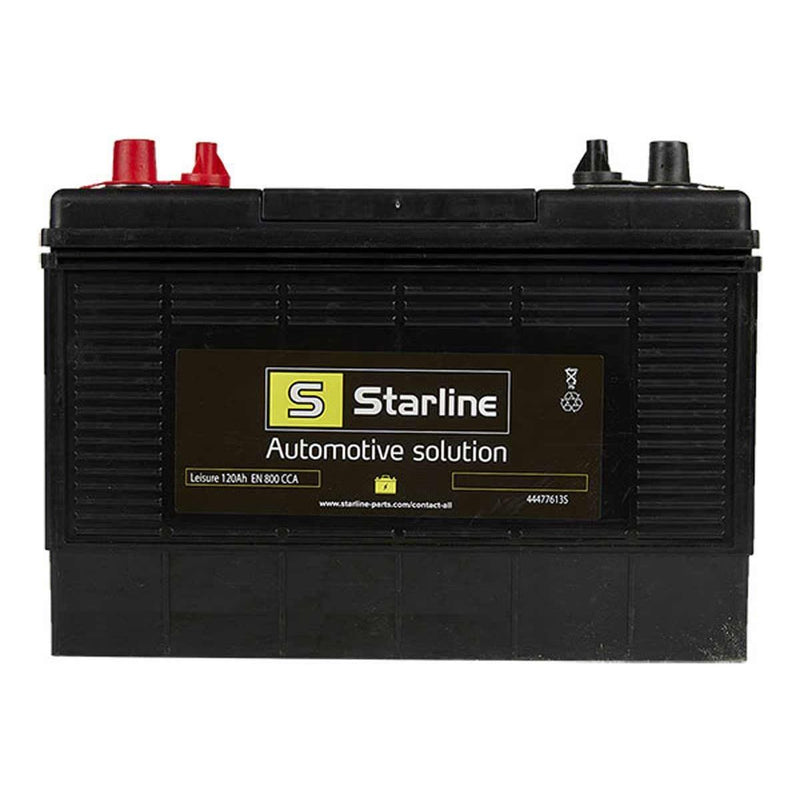 Starline Leisure/Marine Battery 120Ah Sealed Maintenance Free Maintenance Fr Starline - UK Camping And Leisure