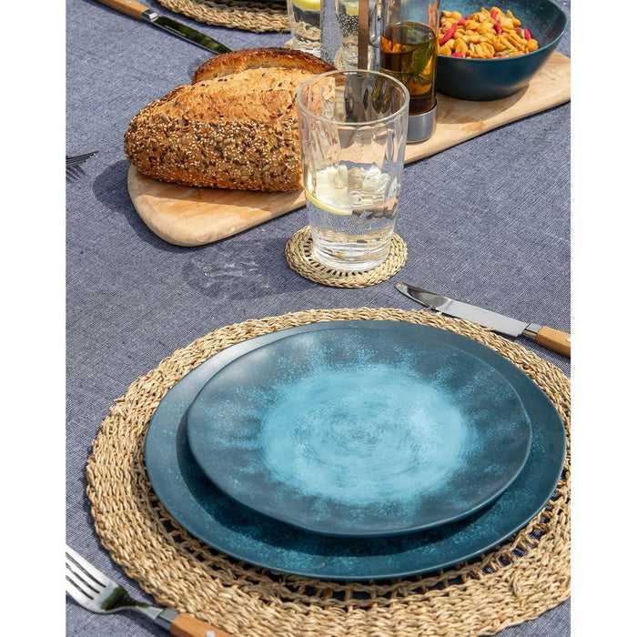 Gimex Stone Line Tableware Dark Blue 12 Pieces Gimex - UK Camping And Leisure