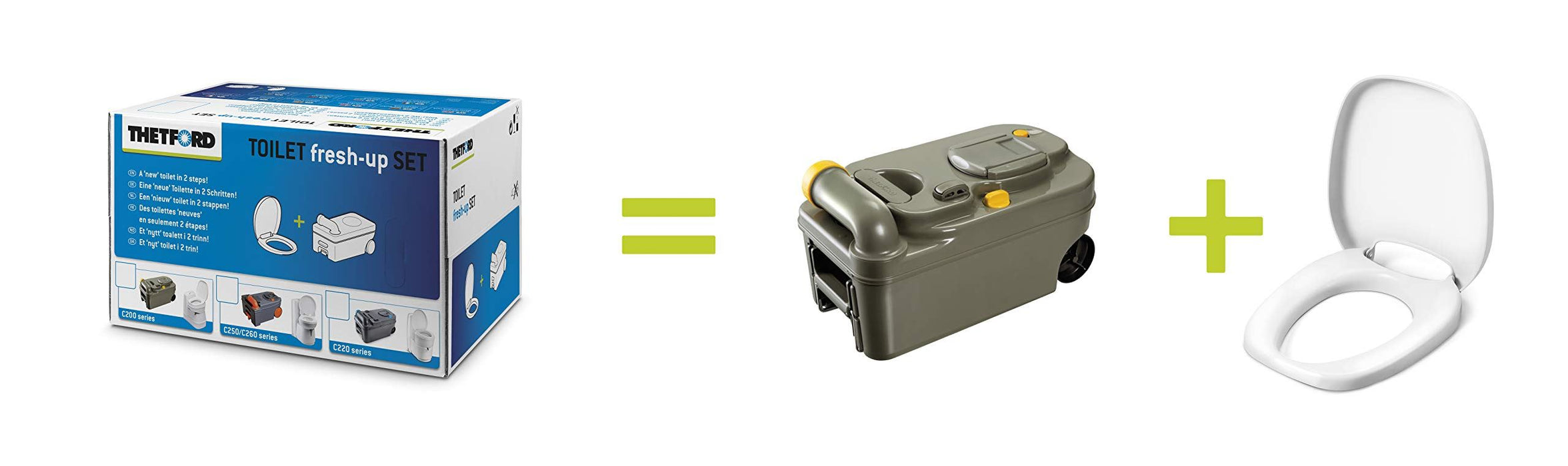 Thetford C200 Toilet Fresh-Up Set New Style 2334062 Thetford - UK Camping And Leisure