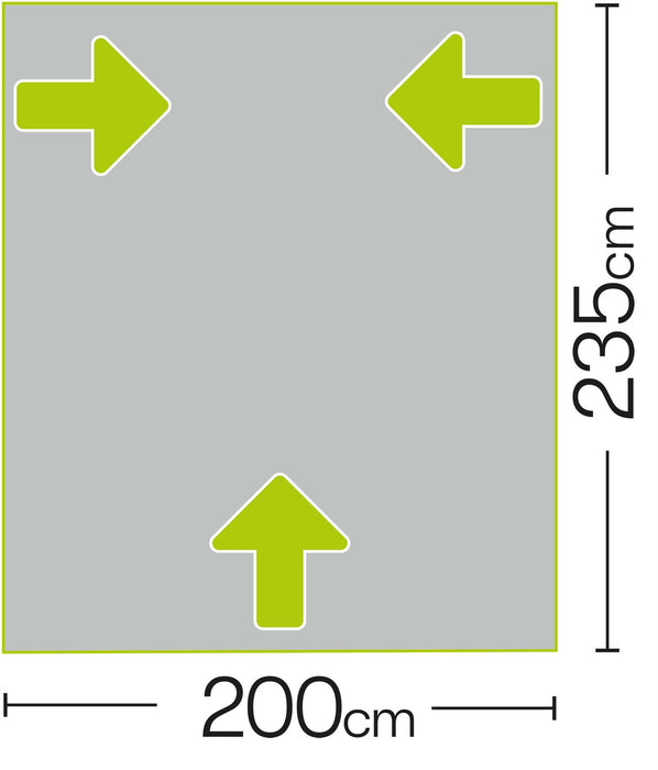 Quest Falcon Pro Base 200 Air Porch Caravan Awning Quest Leisure - UK Camping And Leisure