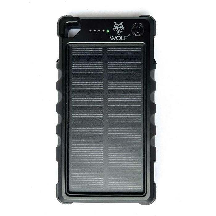 Wolf Outdoors SPB-10 Solar Power Bank Black Edition Wolf Outdoors - UK Camping And Leisure