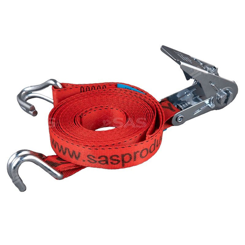 SAS Security Products SAS RS3 HD Ratchet Strap with Claw hooks  5m x 25mm  Pack of 2 | UK Camping and Leisure