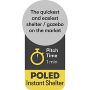 Quest Screen house 6 Pro pop up Gazebo (Grey) Quest Leisure - UK Camping And Leisure