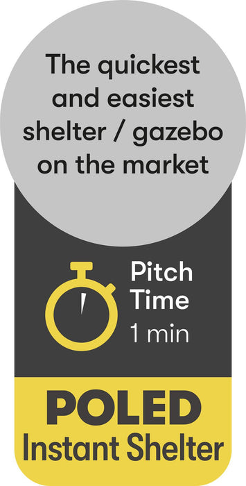 Quest Screen house 6 Pro pop up Gazebo (Grey) Quest Leisure - UK Camping And Leisure