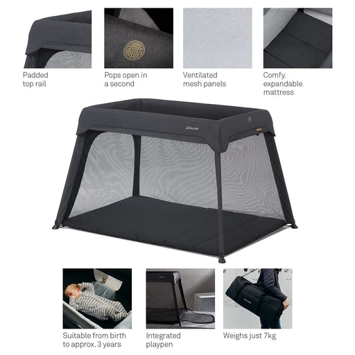 Micralite Sleep+Go Travel Cot 0 Silver Cross - UK Camping And Leisure