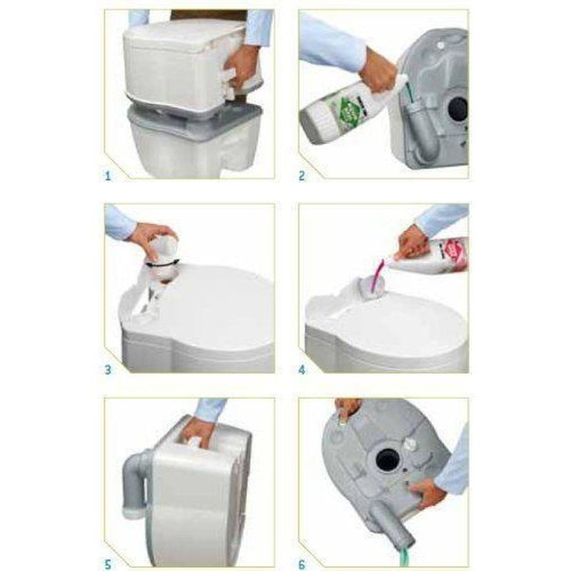 Thetford 565P Excellence Portable Camping Toilet Manual Flush Porta Potti Thetford - UK Camping And Leisure