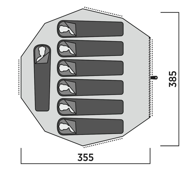 Easy Camp Vaulen Tipi Tent Dark Sand 7 Person Easy Camp - UK Camping And Leisure