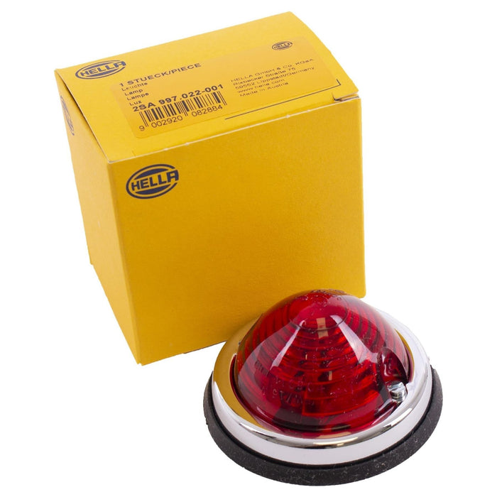 Classic Car Caravan Motorhome 70Mm Round Domed Red Rear Tail Marker Lamp Light Hella - UK Camping And Leisure