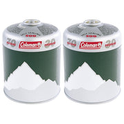 Coleman C500 Gas Cartridge Butane Propane Mix Self Sealing Screw Thread 2 Pack Coleman - UK Camping And Leisure