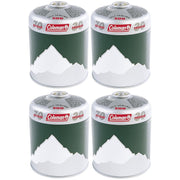 Coleman C500 Gas Cartridge Butane Propane Mix Self Sealing Screw Thread 4 Pack Coleman - UK Camping And Leisure