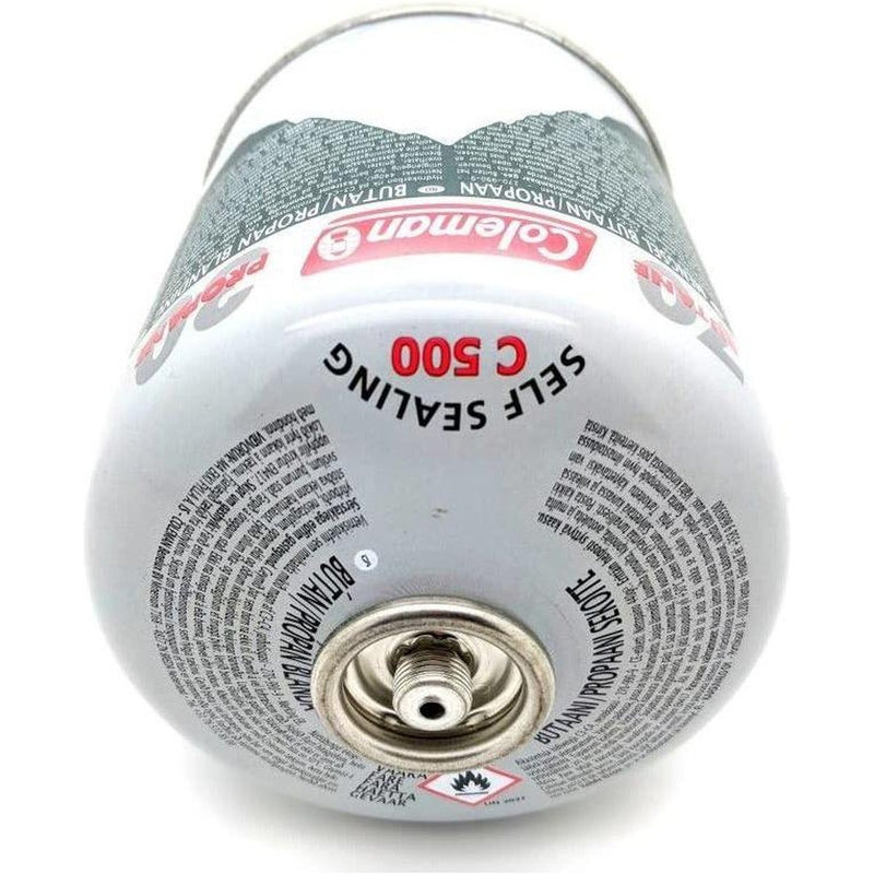 Coleman C500 Gas Cartridge Butane Propane Mix Self Sealing Screw Thread Coleman - UK Camping And Leisure