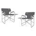 2x Coleman Deck Chair with Table Camping Garden Outdoors Seating Furniture Aluminum - UK Camping And Leisure