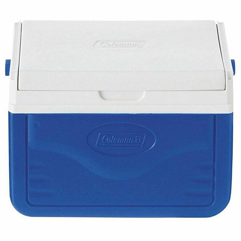 Coleman Performance 6 Personal Blue White Cooler with hinge 5QT Coleman - UK Camping And Leisure
