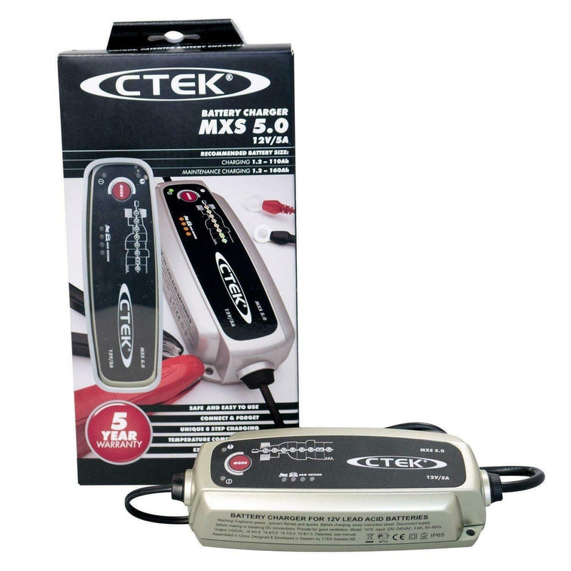 CTEK Multi MXS 5.0 12V SMART Fully Automatic Battery Charger UK PLUG CTEK - UK Camping And Leisure