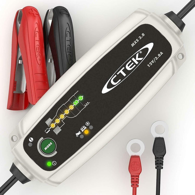 CTEK MXS 3.8 Battery Charger Charges & Maintains Car and Motorcycle Batteries CTEK - UK Camping And Leisure