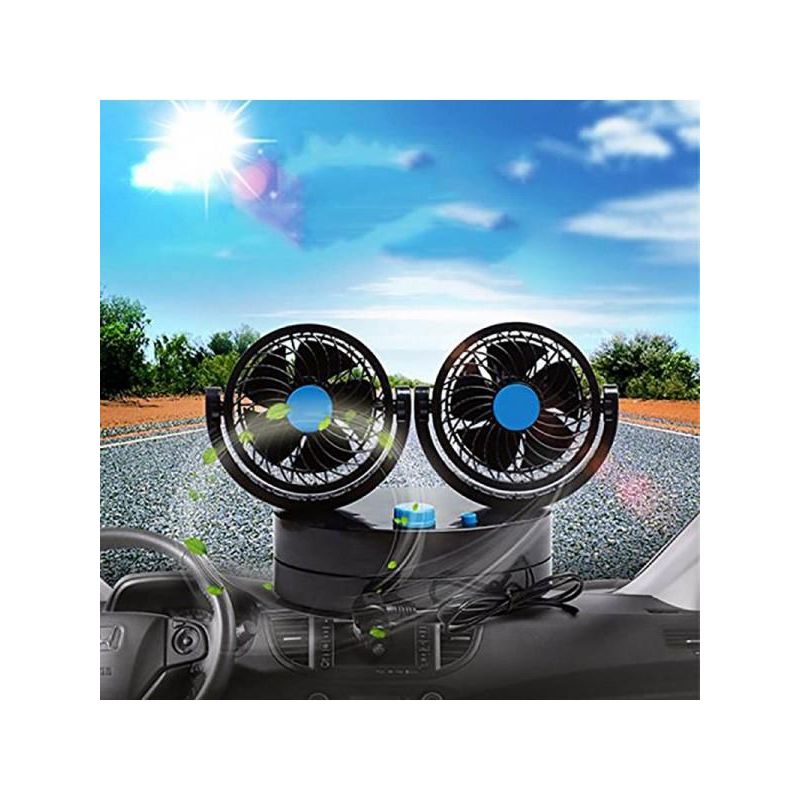 Cyclone II oscillating fan compact & quiet 12v car motorhome camper caravan Streetwize - UK Camping And Leisure