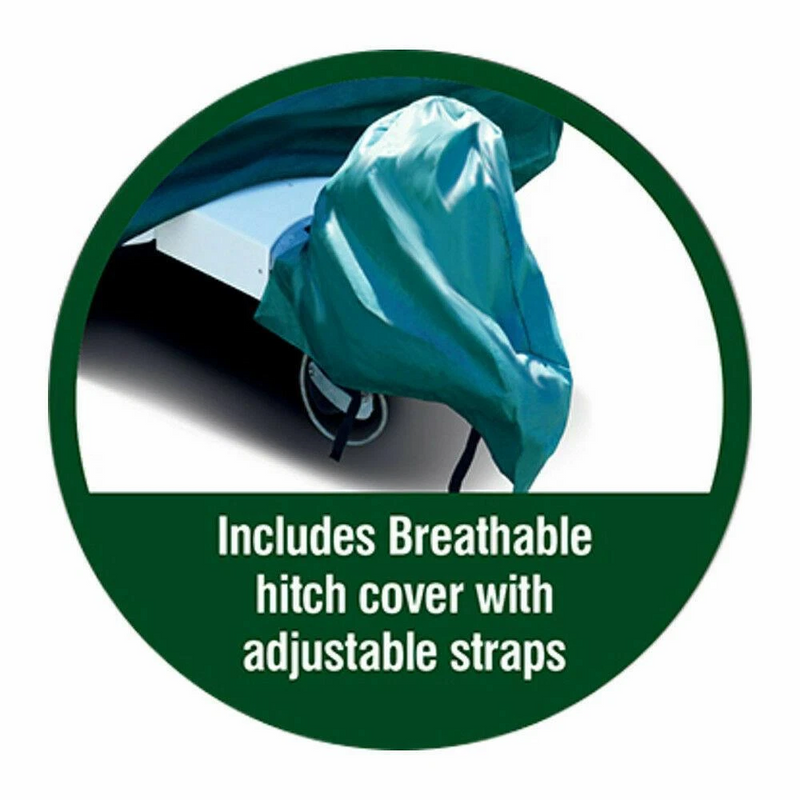 Maypole Premium Green 4-Ply Caravan Cover Extra Wide 2.6m 6.2-6.8m (21-23′)