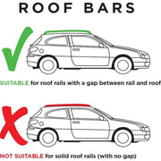 SUM-001 / SWRB3 Roof Bar Black Open Rail - Summit Shop