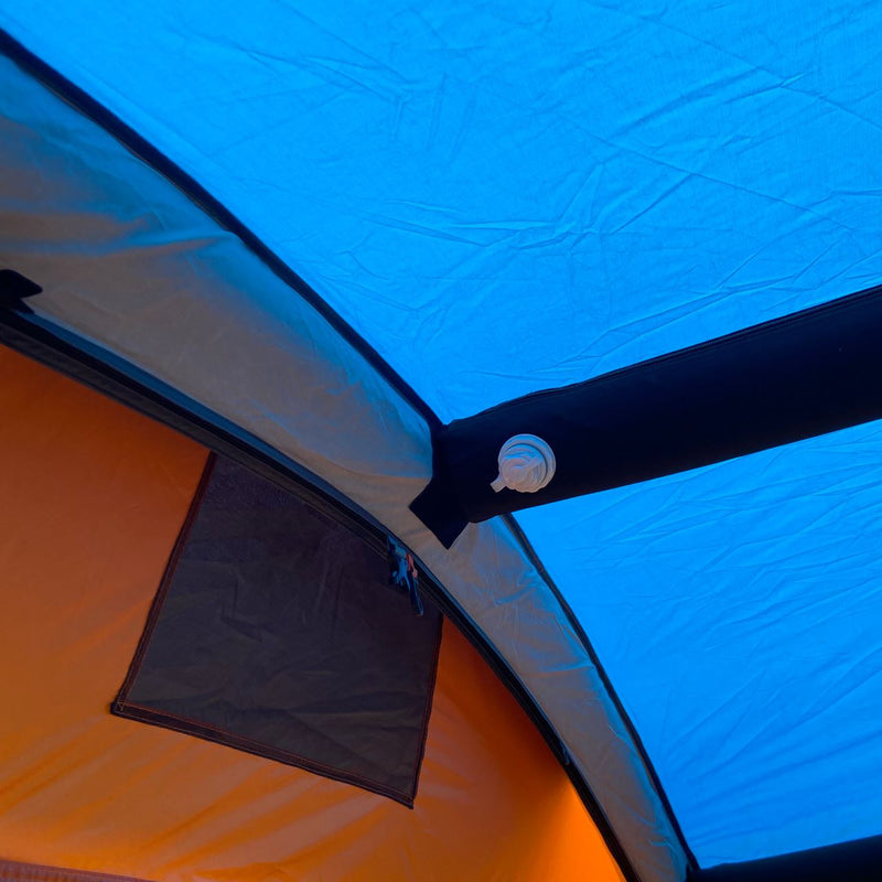 Olpro Loopo Breeze v2 Campervan Awning Orange / Grey Low | sewn-in groundsheet, motorhome, porch