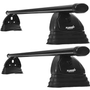SUP-026 Premium Multi Fit Roof Bars, Black Steel, Set of 2 - Summit Shop