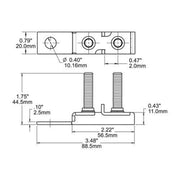 Blue Sea Terminal Fuse Block 2 Stud Blue Sea Systems - UK Camping And Leisure