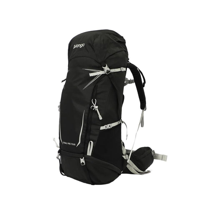 Vango Denali Pro 70:80 70:80 Black Rucksack Backpack Vango - UK Camping And Leisure