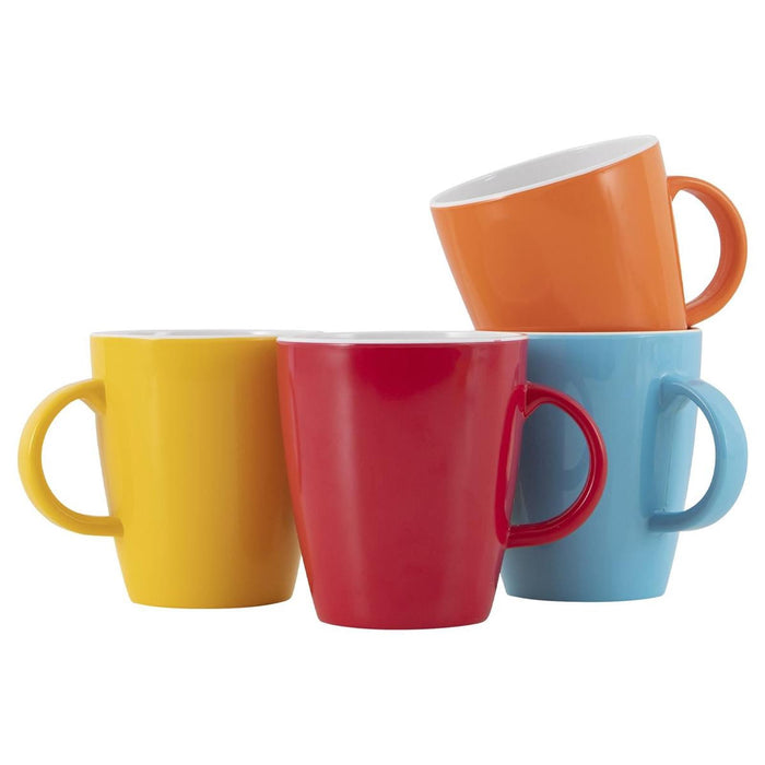 Gimex Colour Line Mug Rainbow 380ml 4 Pieces Gimex - UK Camping And Leisure