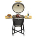 Dellonda Deluxe 22"(56cm) Ceramic Kamado Style BBQ with Wheeled Stand Dellonda - UK Camping And Leisure