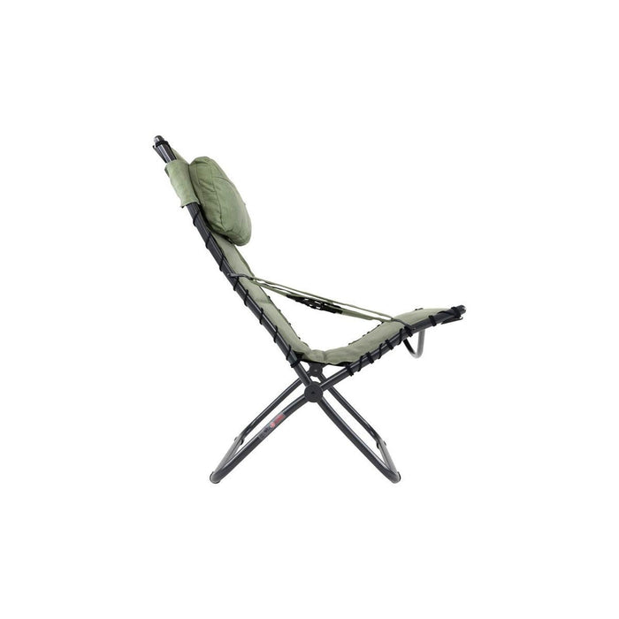 Crespo Lounger AP/262 Tex Comfort Green Crespo - UK Camping And Leisure