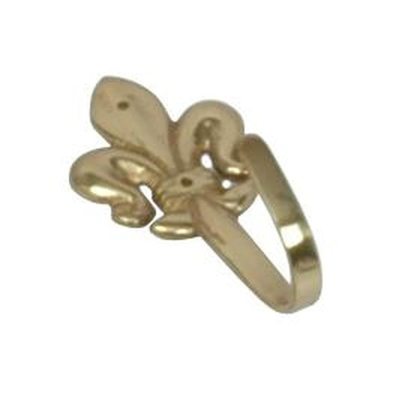 AG Hook Curtain Fleur De Lys Chromed Brass AG - UK Camping And Leisure