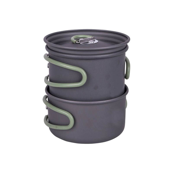 Bo-Camp Cookware Set Explorer 2 Pieces Hard Anodized Aluminium Bo-Camp - UK Camping And Leisure