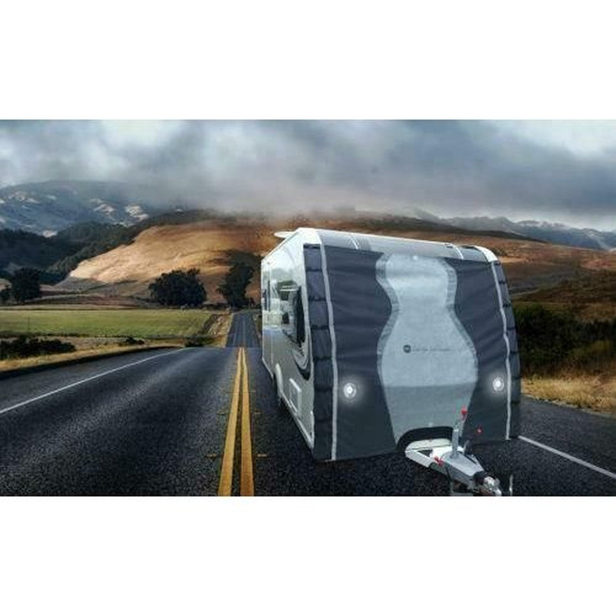 UK Custom Covers CC790SILVER – Copertura Superiore Impermeabile Per Roulotte, Argento, Adatta Per Lunghezze 5,8-6,4 M, Protezione UV E Traspirante
