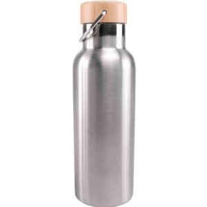 Via Mondo Vacuum Flask 0.45L Stainless Steel/Bamboo 8036416 UK Camping And Leisure - UK Camping And Leisure