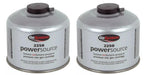 2x Go System PowerSource Butane Propane Threaded Gas Canister - 220g Go System - UK Camping And Leisure