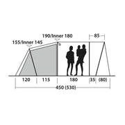 Outwell Durango 4 4 Berth Three Room Tunnel Tent - View 16