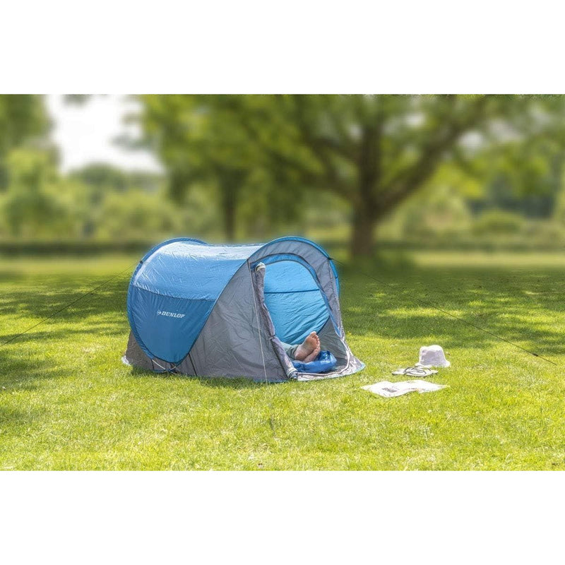 Dunlop Pop-up Tent 1 Person 220 x 120 x 90 cm Blue