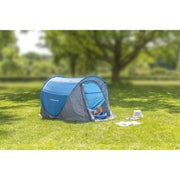 Dunlop Pop-up Tent 1 Person 220 x 120 x 90 cm Blue UK Camping And Leisure - UK Camping And Leisure